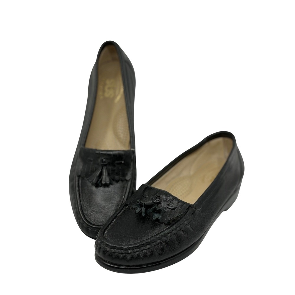 SAS Tripad Comfort Womens Black Leather‎ Kiltie Tassel Loafers Womens Size 6.5 M